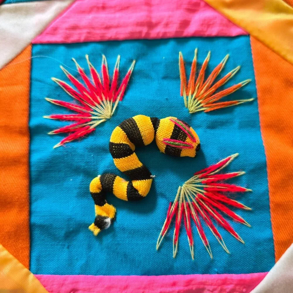 Vintage bai jia bei – a “one hundred families quilt” from Northern China.